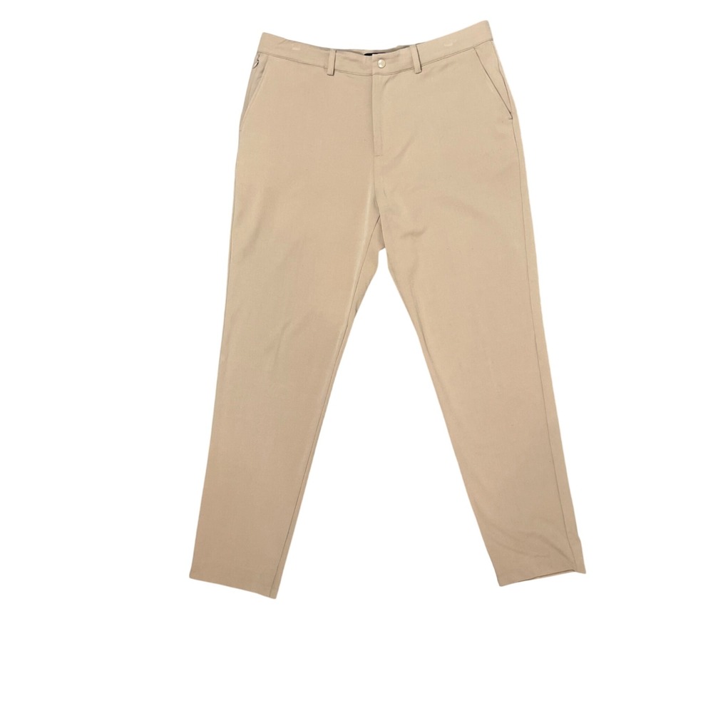 Quince Ultra-Stretch Smart Chino Khaki Tan Mens 36x34 Trousers Pants Coastal